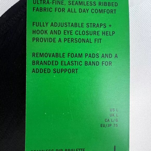 DKNY Women’s Black Padded Bra Size Large - Picture 3 of 4